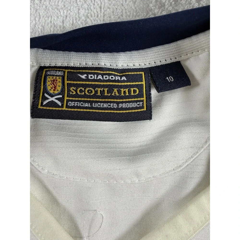 Scotland Away football shirt 2003 - 2005 White Diadora Woman Size 10 - Picture 8 of 15